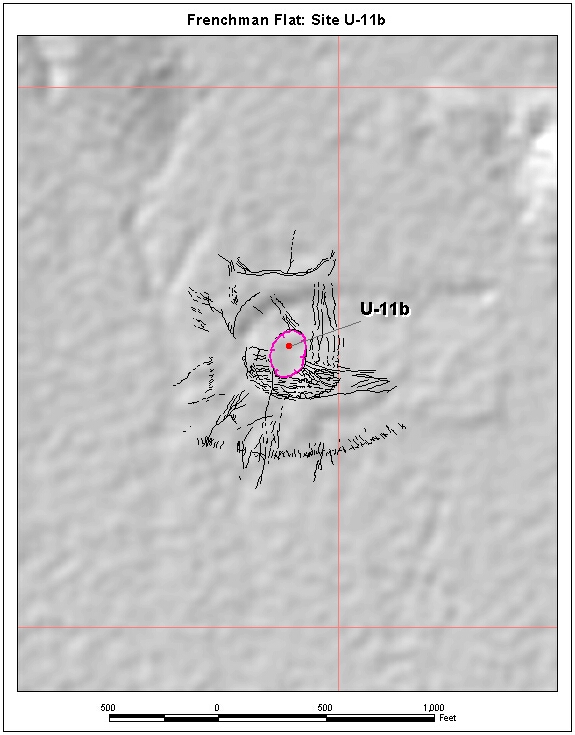Surface Effects Map of Site U-11b