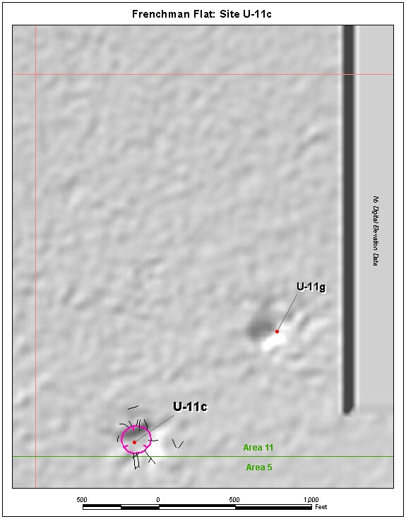 Surface Effects Map of Site U-11c