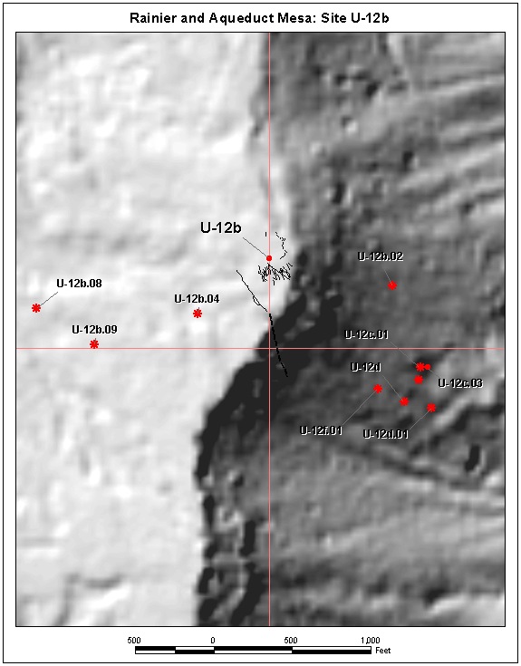 Surface Effects Map of Site U-12b
