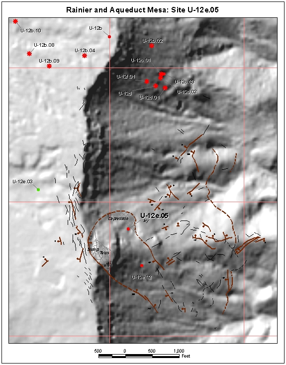 Surface Effects Map of Site U-12e.05