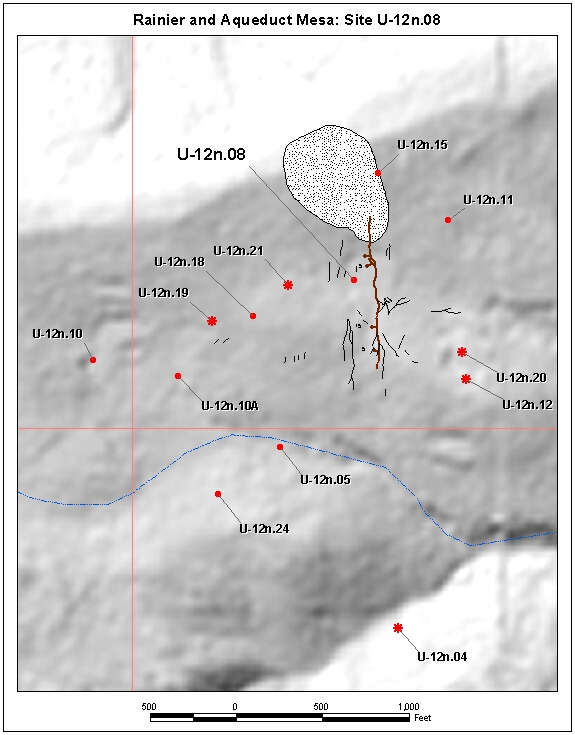 Surface Effects Map of Site U-12n.08