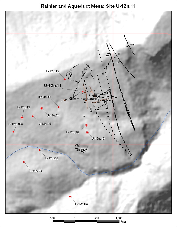 Surface Effects Map of Site U-12n.11