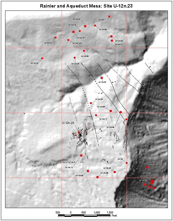 Surface Effects Map of Site U-12n.23