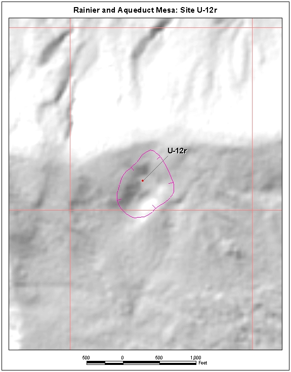 Surface Effects Map of Site U-12r