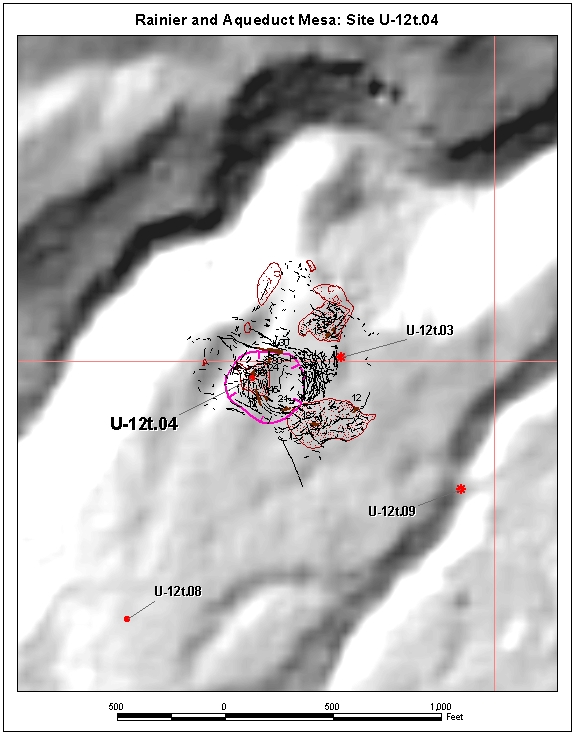 Surface Effects Map of Site U-12t.04