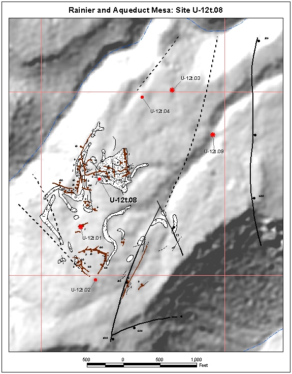Surface Effects Map of Site U-12t.08