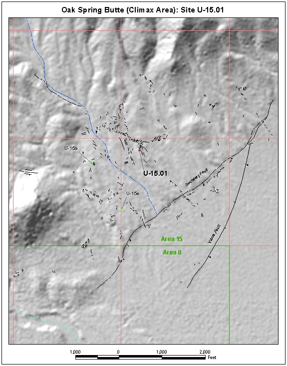 Surface Effects Map of Site U-15.01