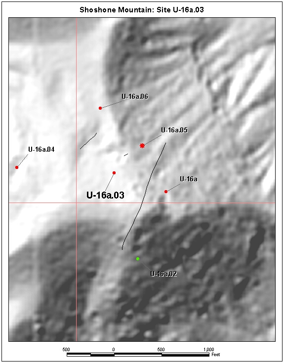 Surface Effects Map of Site U-16a.03