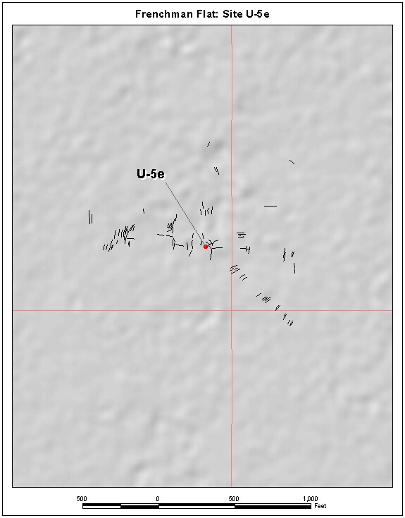 Surface Effects Map of Site U-5e