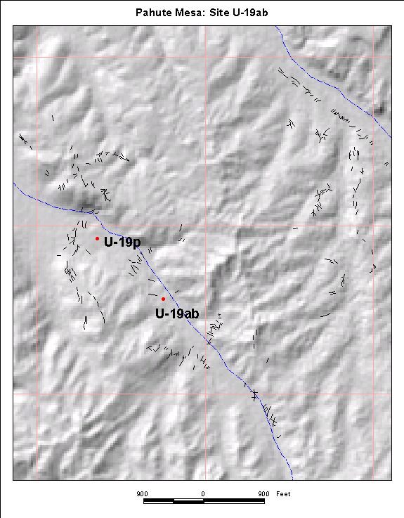 Surface Effects Map of Site U-19ab