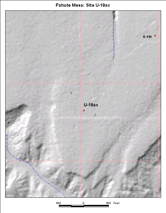Surface Effects Map of Site U-19ac