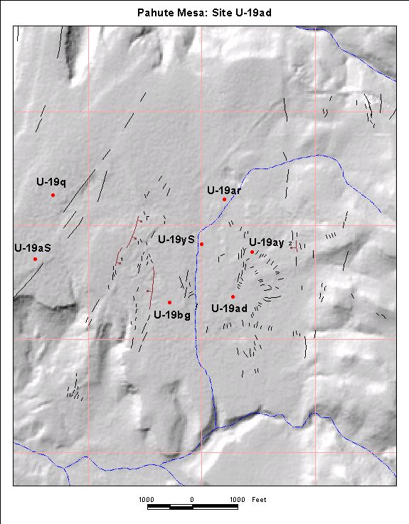 Surface Effects Map of Site U-19ad