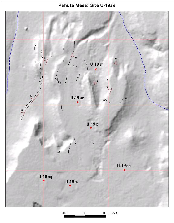 Surface Effects Map of Site U-19ae