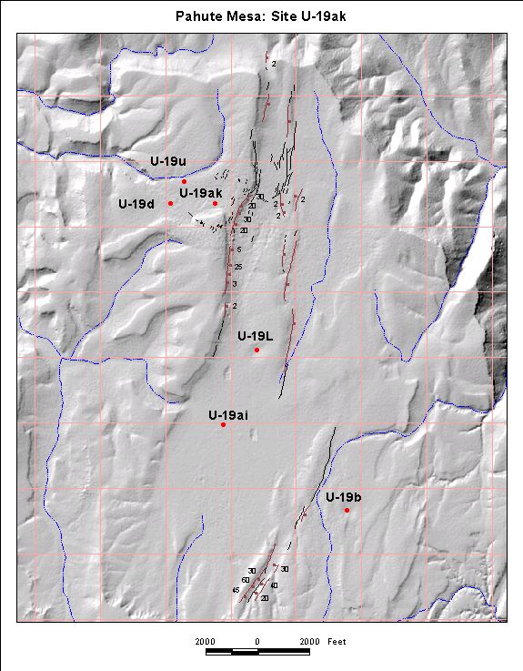 Surface Effects Map of Site U-19ak