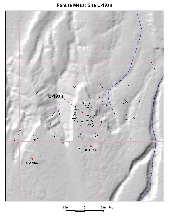 Surface Effects Map of Site U-19an
