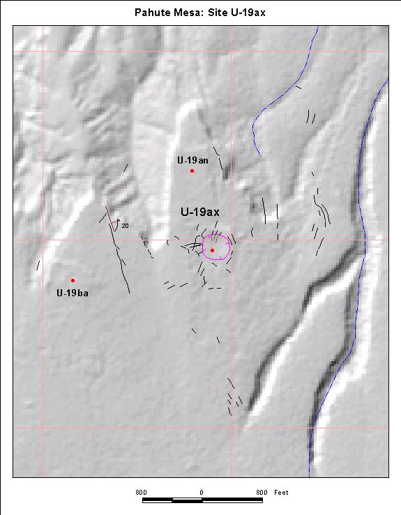 Surface Effects Map of Site U-19ax