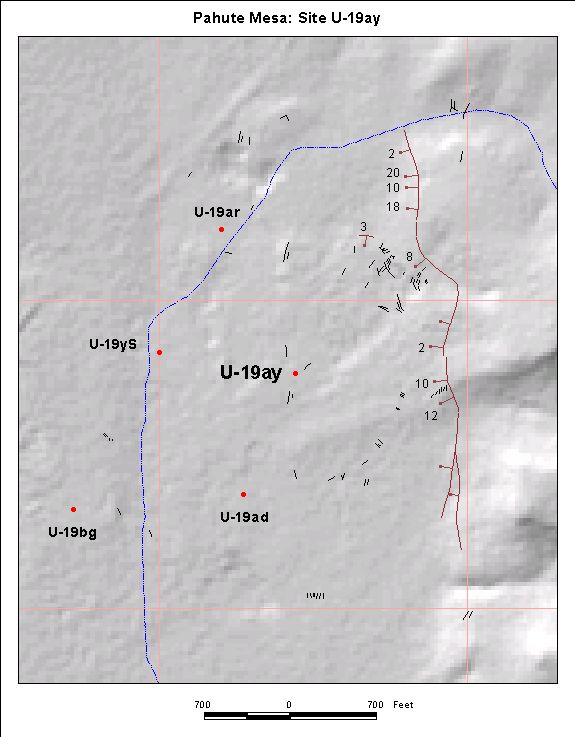 Surface Effects Map of Site U-19ay