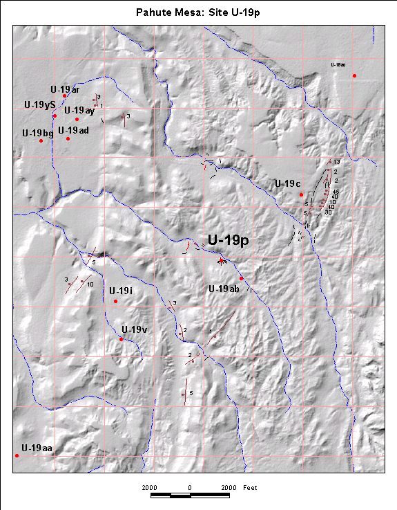Surface Effects Map of Site U-19p