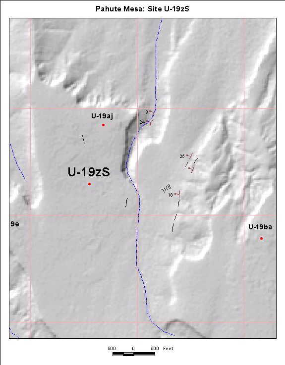 Surface Effects Map of Site U-19zS