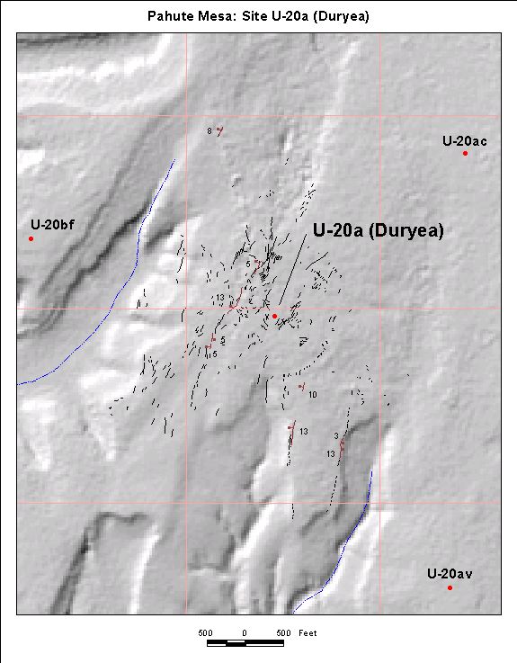 Surface Effects Map of Site U-20a
