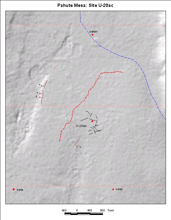 Surface Effects Map of Site U-20ac