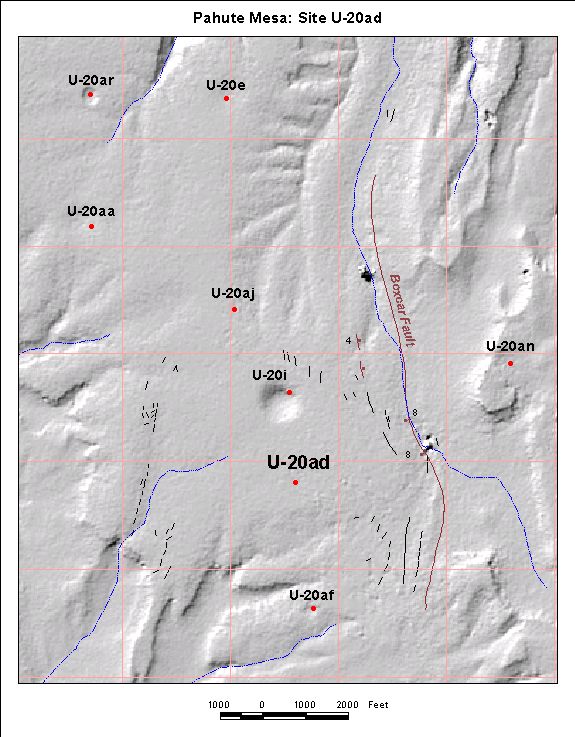 Surface Effects Map of Site U-20ad