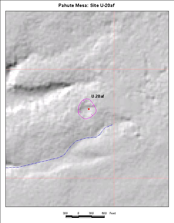 Surface Effects Map of Site U-20af