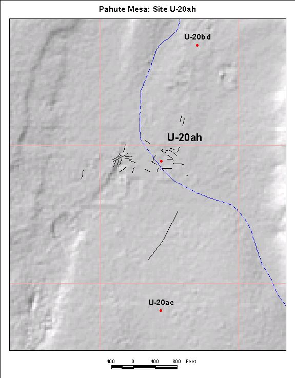 Surface Effects Map of Site U-20ah