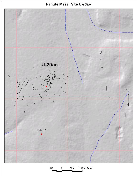 Surface Effects Map of Site U-20ao
