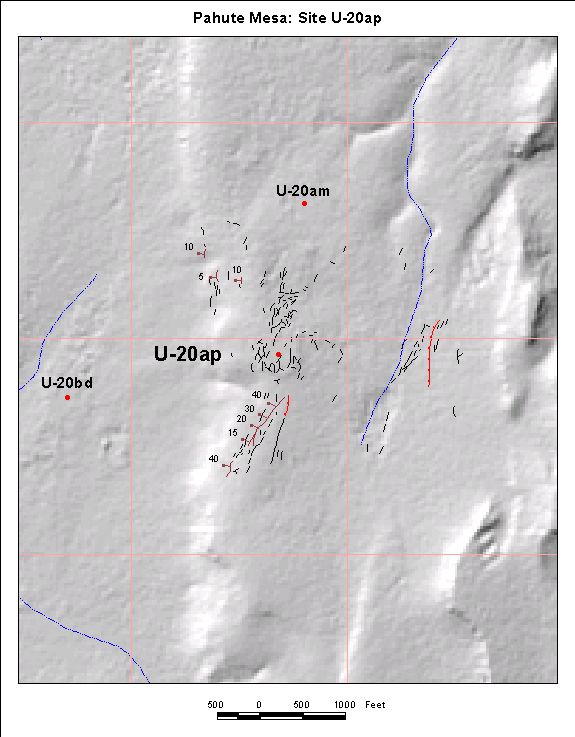 Surface Effects Map of Site U-20ap