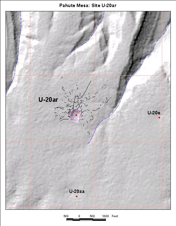 Surface Effects Map of Site U-20ar