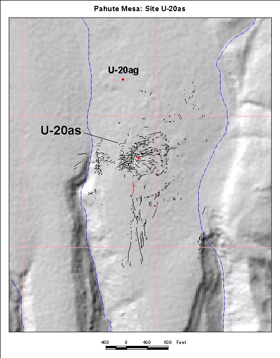 Surface Effects Map of Site U-20as