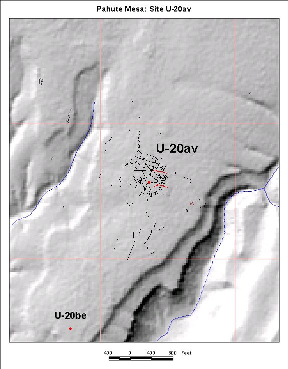 Surface Effects Map of Site U-20av