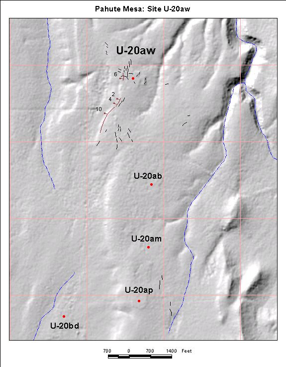 Surface Effects Map of Site U-20aw