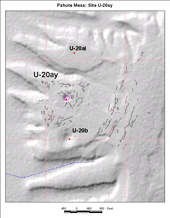 Surface Effects Map of Site U-20ay