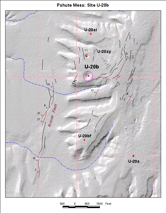 Surface Effects Map of Site U-20b