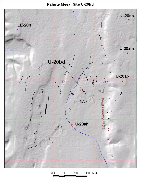 Surface Effects Map of Site U-20bd