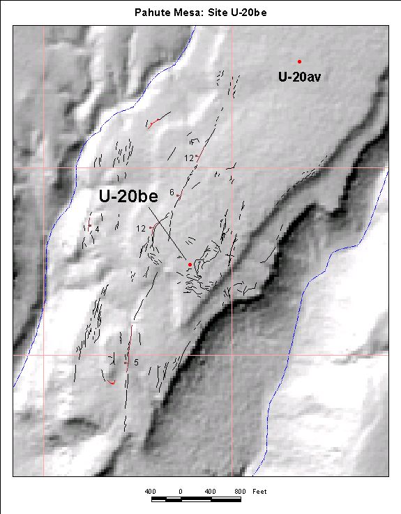 Surface Effects Map of Site U-20be