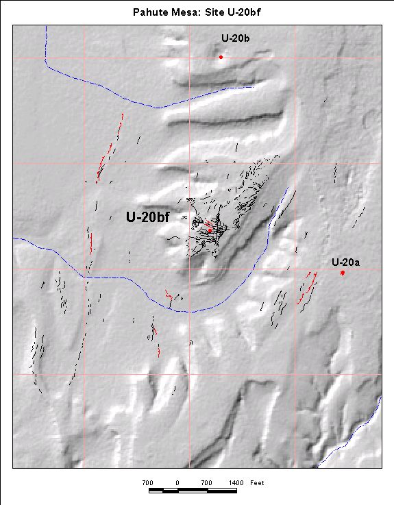 Surface Effects Map of Site U-20bf