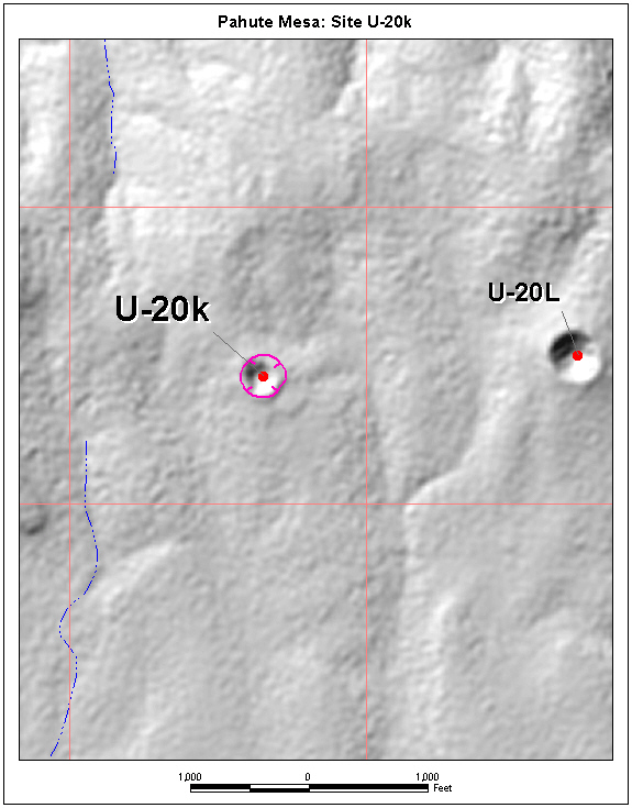 Surface Effects Map of Site U-20k