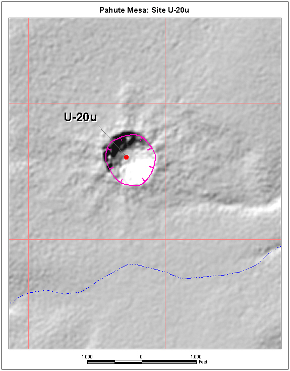 Surface Effects Map of Site U-20u