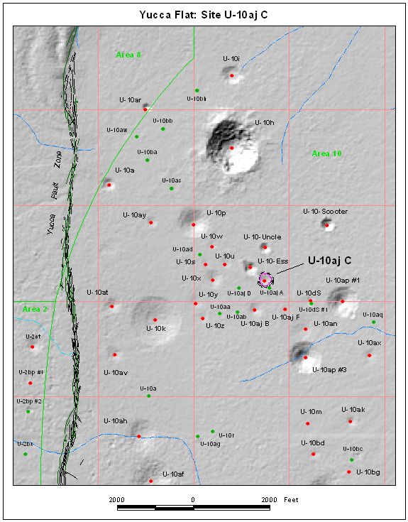 Surface Effects Map of Site U-10aj C