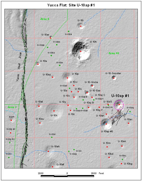 Surface Effects Map of Site U-10ap #1