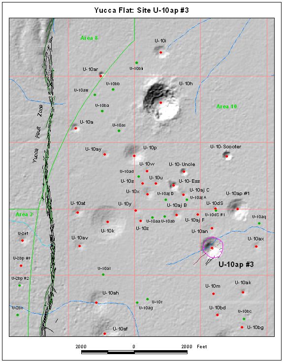 Surface Effects Map of Site U-10ap #3