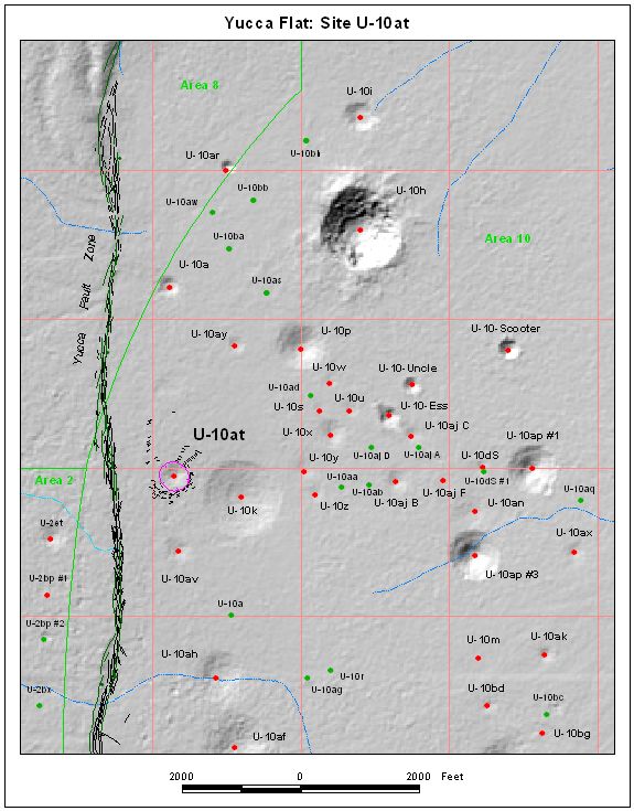 Surface Effects Map of Site U-10at