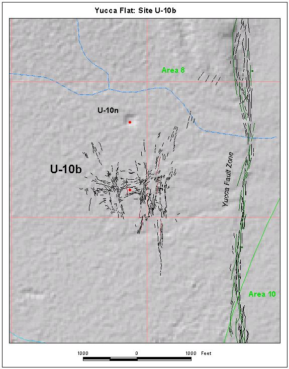 Surface Effects Map of Site U-10b