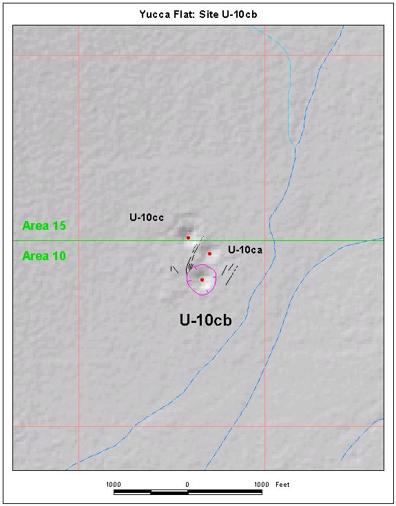 Surface Effects Map of Site U-10cb