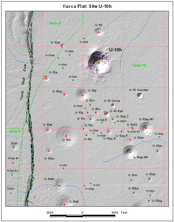 Surface Effects Map of Site U-10h