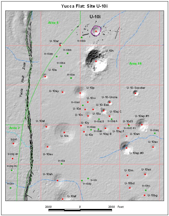 Surface Effects Map of Site U-10i