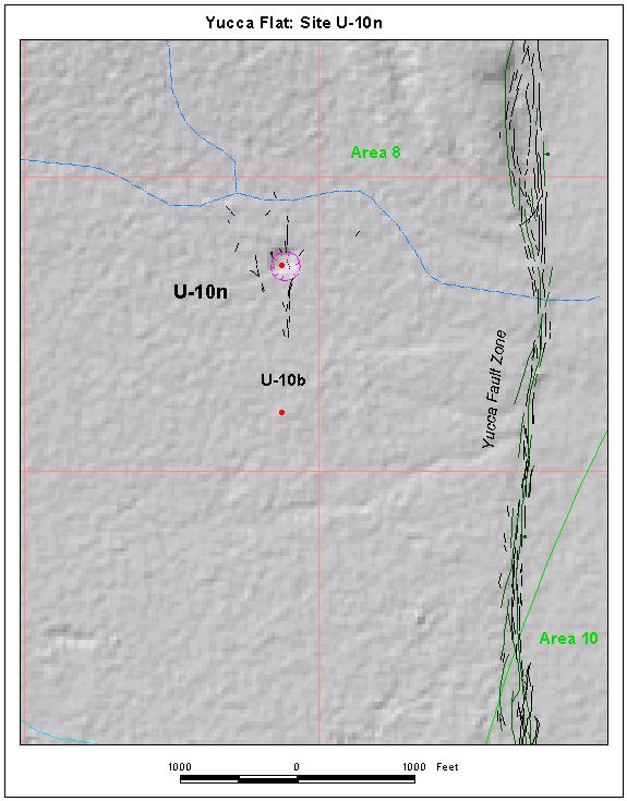 Surface Effects Map of Site U-10n